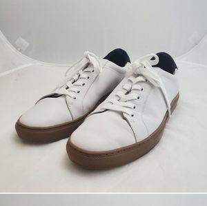 Banana Republic Nicklas Leather Sneakers 10.5 Men's White Ortholite